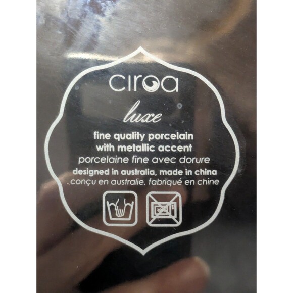 Set of 8 CIROA Luxe SILVER Metallic Dessert Side Salad Plates 6.25 Inches - Picture 2 of 5